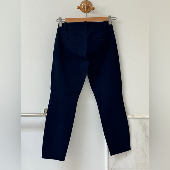 Like new J. Crew women Minnie pants stretch twill navy blue size XXS - Picture 3 of 6